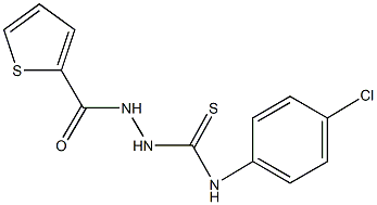 N-(4-chlorophenyl)-2-(2-thienylcarbonyl)hydrazinecarbothioamide Struktur