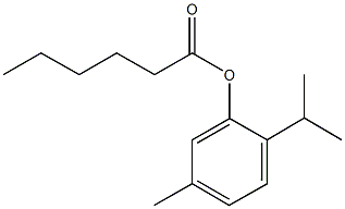 2-isopropyl-5-methylphenyl hexanoate Struktur