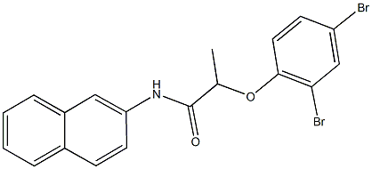 2-(2,4-dibromophenoxy)-N-(2-naphthyl)propanamide Struktur