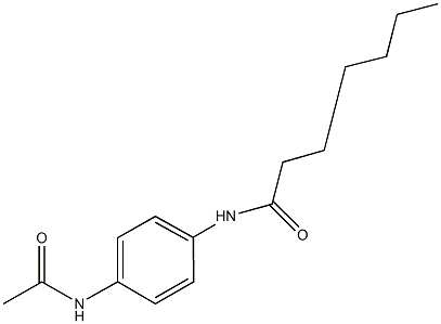 N-[4-(acetylamino)phenyl]octanamide Struktur