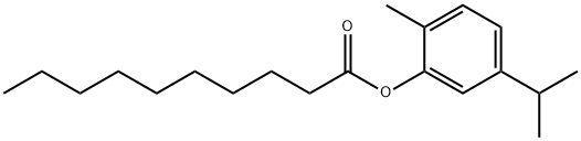 5-isopropyl-2-methylphenyl decanoate Struktur