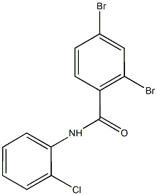 2,4-dibromo-N-(2-chlorophenyl)benzamide Struktur