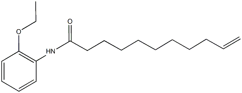 N-(2-ethoxyphenyl)-10-undecenamide Struktur