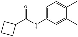 N-(3,4-dimethylphenyl)cyclobutanecarboxamide Struktur