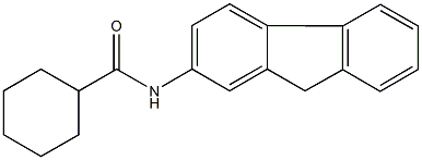 N-(9H-fluoren-2-yl)cyclohexanecarboxamide Struktur