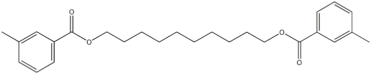 10-[(3-methylbenzoyl)oxy]decyl 3-methylbenzoate Struktur