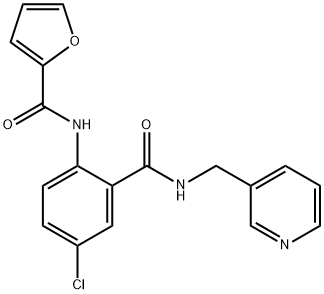 N-(4-chloro-2-{[(3-pyridinylmethyl)amino]carbonyl}phenyl)-2-furamide Struktur