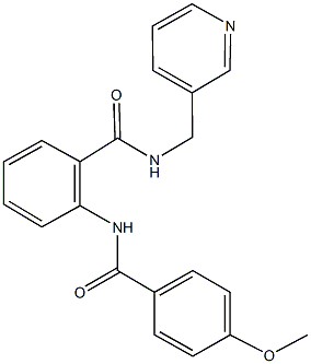 2-[(4-methoxybenzoyl)amino]-N-(3-pyridinylmethyl)benzamide Struktur