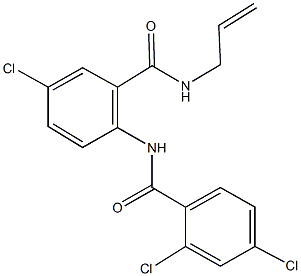 N-{2-[(allylamino)carbonyl]-4-chlorophenyl}-2,4-dichlorobenzamide Struktur