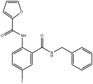 N-{2-[(benzylamino)carbonyl]-4-iodophenyl}-2-furamide Struktur