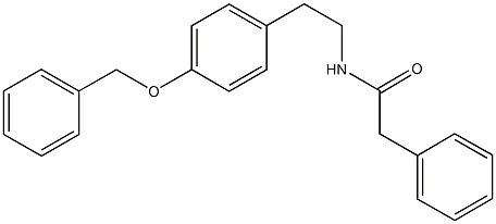 N-{2-[4-(benzyloxy)phenyl]ethyl}-2-phenylacetamide Struktur