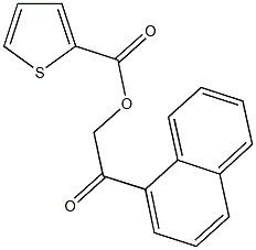 2-(1-naphthyl)-2-oxoethyl thiophene-2-carboxylate Struktur