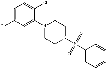 1-(2,5-dichlorophenyl)-4-(phenylsulfonyl)piperazine Struktur