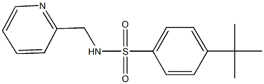 4-tert-butyl-N-(2-pyridinylmethyl)benzenesulfonamide Struktur