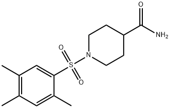 1-[(2,4,5-trimethylphenyl)sulfonyl]-4-piperidinecarboxamide Struktur