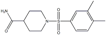 1-[(3,4-dimethylphenyl)sulfonyl]piperidine-4-carboxamide Struktur