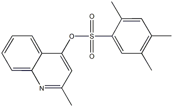 2-methyl-4-quinolinyl 2,4,5-trimethylbenzenesulfonate Struktur