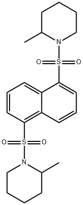 2-methyl-1-({5-[(2-methyl-1-piperidinyl)sulfonyl]-1-naphthyl}sulfonyl)piperidine Struktur