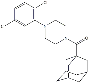 1-(1-adamantylcarbonyl)-4-(2,5-dichlorophenyl)piperazine Struktur