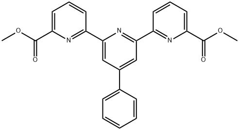 dimethyl 4'-phenyl-6,2':6',6''-terpyridine-2,2''-dicarboxylate Struktur