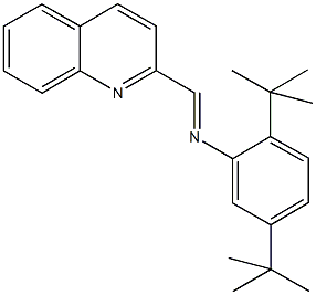 N-(2,5-ditert-butylphenyl)-N-(2-quinolinylmethylene)amine Struktur