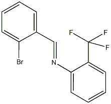 N-(2-bromobenzylidene)-N-[2-(trifluoromethyl)phenyl]amine Struktur