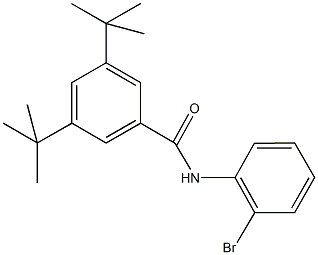 N-(2-bromophenyl)-3,5-ditert-butylbenzamide Struktur