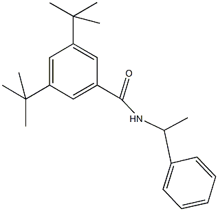 3,5-ditert-butyl-N-(1-phenylethyl)benzamide Struktur