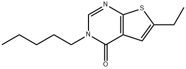 6-ethyl-3-pentylthieno[2,3-d]pyrimidin-4(3H)-one Struktur