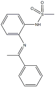 N-{2-[(1-phenylethylidene)amino]phenyl}methanesulfonamide Struktur