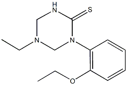 1-(2-ethoxyphenyl)-5-ethyl-1,3,5-triazinane-2-thione Struktur