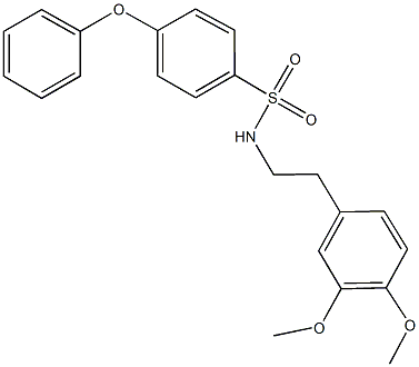 N-[2-(3,4-dimethoxyphenyl)ethyl]-4-phenoxybenzenesulfonamide Struktur