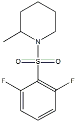 1-[(2,6-difluorophenyl)sulfonyl]-2-methylpiperidine Struktur