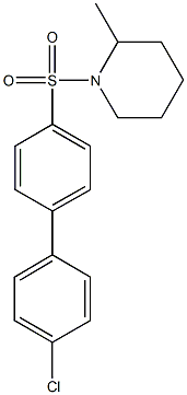 1-[(4'-chloro[1,1'-biphenyl]-4-yl)sulfonyl]-2-methylpiperidine Struktur