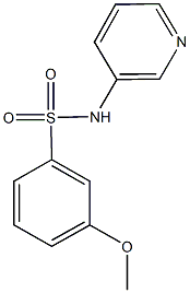 3-methoxy-N-(3-pyridinyl)benzenesulfonamide Struktur