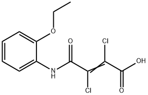 2,3-dichloro-4-(2-ethoxyanilino)-4-oxo-2-butenoic acid Struktur