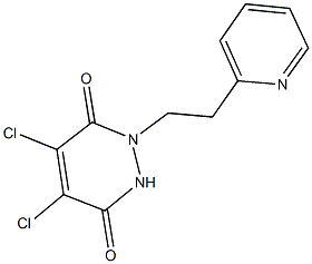 4,5-dichloro-1-[2-(2-pyridinyl)ethyl]-1,2-dihydro-3,6-pyridazinedione Struktur