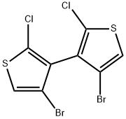 3,3'-bis[4-bromo-2-chlorothiophene] Struktur