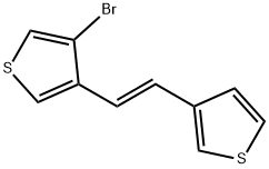 3-bromo-4-[2-(3-thienyl)vinyl]thiophene Struktur