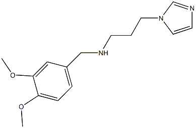 N-(3,4-dimethoxybenzyl)-N-[3-(1H-imidazol-1-yl)propyl]amine Struktur