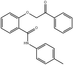 N-(4-methylphenyl)-2-(2-oxo-2-phenylethoxy)benzamide Struktur