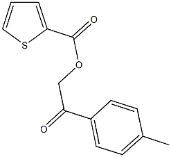 2-(4-methylphenyl)-2-oxoethyl 2-thiophenecarboxylate Struktur