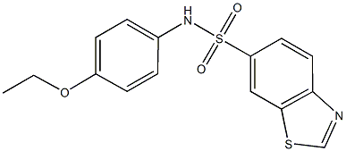 N-(4-ethoxyphenyl)-1,3-benzothiazole-6-sulfonamide Struktur