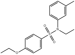 4-ethoxy-N-ethyl-N-(3-methylphenyl)benzenesulfonamide Struktur