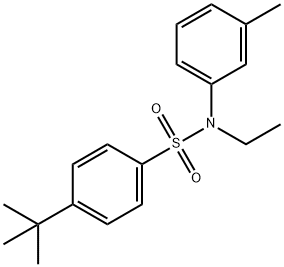 4-tert-butyl-N-ethyl-N-(3-methylphenyl)benzenesulfonamide Struktur