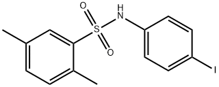 N-(4-iodophenyl)-2,5-dimethylbenzenesulfonamide Struktur