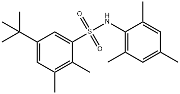 5-tert-butyl-N-mesityl-2,3-dimethylbenzenesulfonamide Struktur