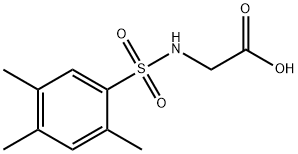 {[(2,4,5-trimethylphenyl)sulfonyl]amino}acetic acid Struktur