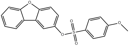 dibenzo[b,d]furan-2-yl 4-methoxybenzenesulfonate Struktur