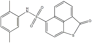 N-(2,5-dimethylphenyl)-2-oxo-2H-naphtho[1,8-bc]thiophene-6-sulfonamide Struktur